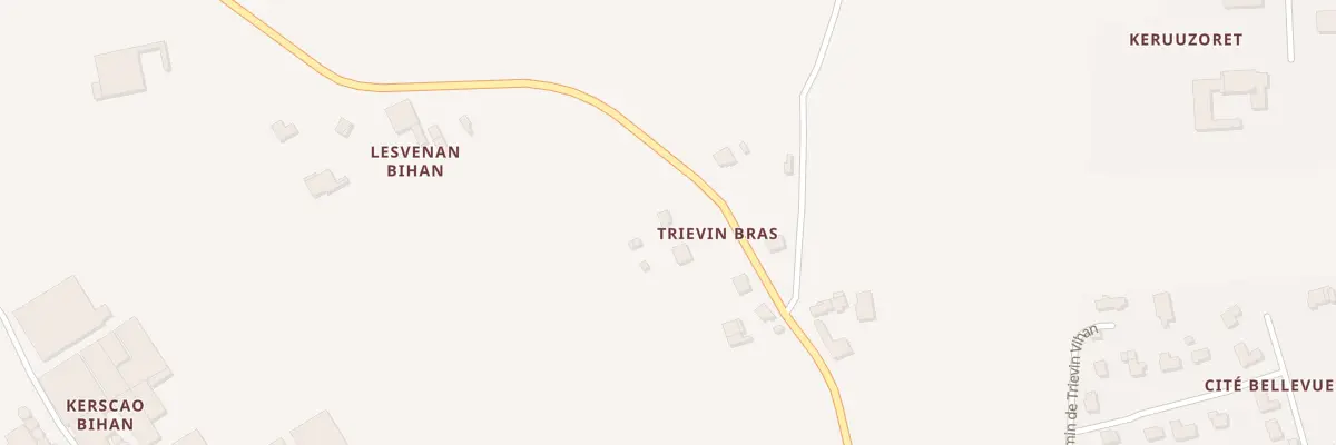 Plan du 151 Rte Trievin à Plouvorn