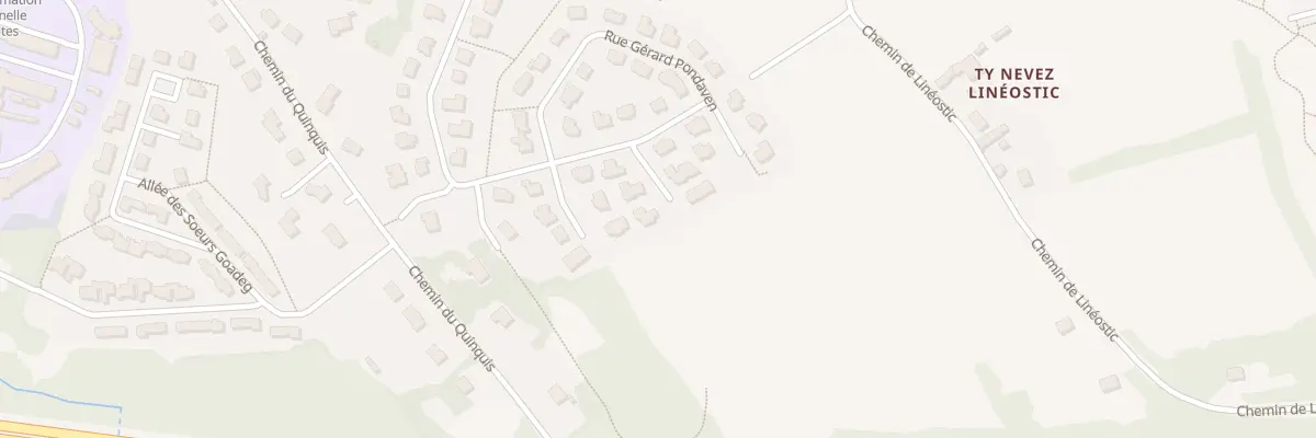 Plan du 5 Rue Dallam à Quimper