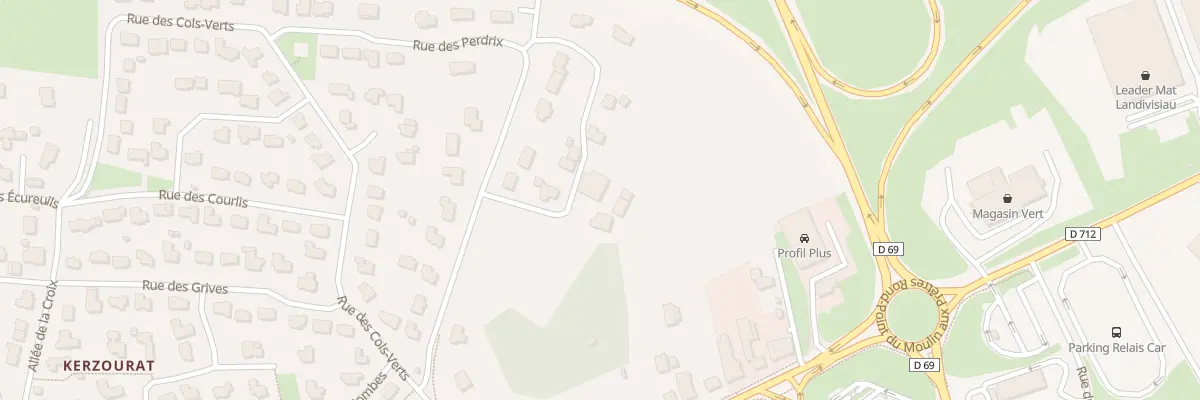 Plan du 20 Rue des Perdrix à Landivisiau