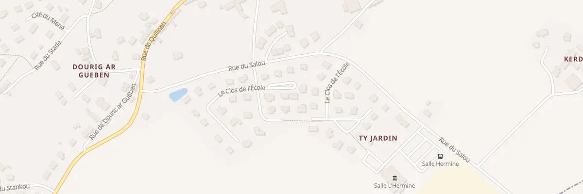 Plan du 20G Lot Le Clos de l’Ecole à Landrévarzec