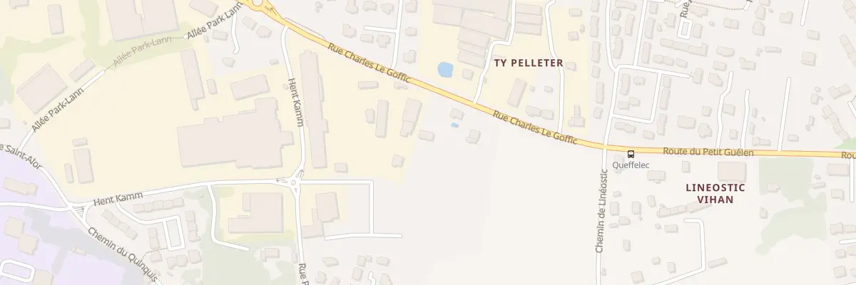 Plan du 89 Rue Charles le Goffic à Quimper