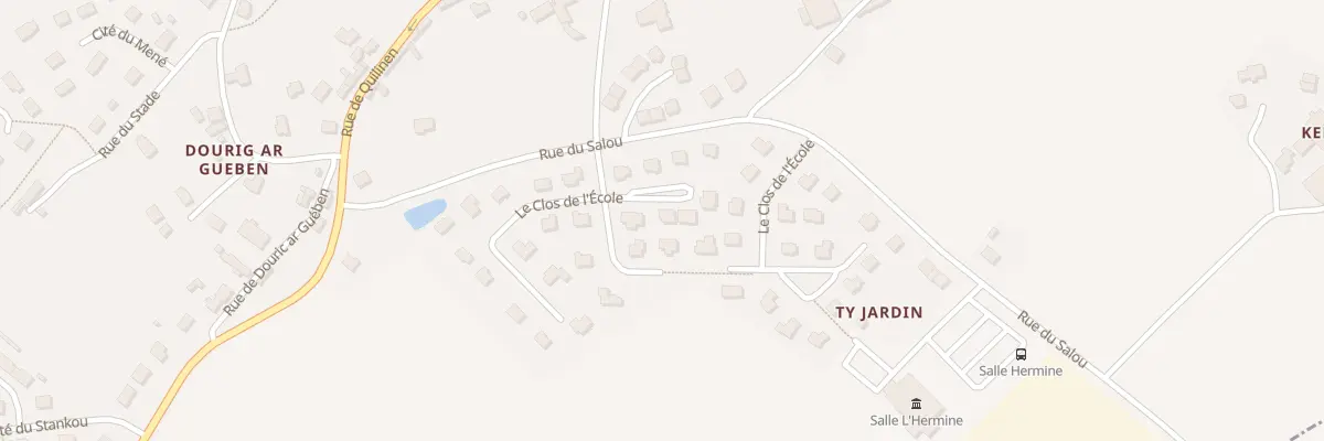 Plan du 20 Lot Le Clos de l’Ecole à Landrévarzec