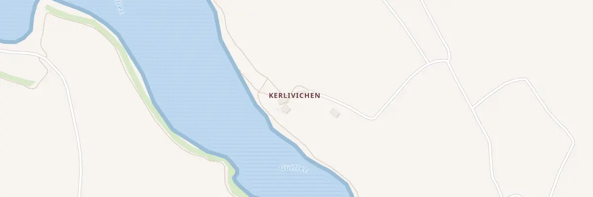 Plan du 2 Kervilichen à Plougoulm