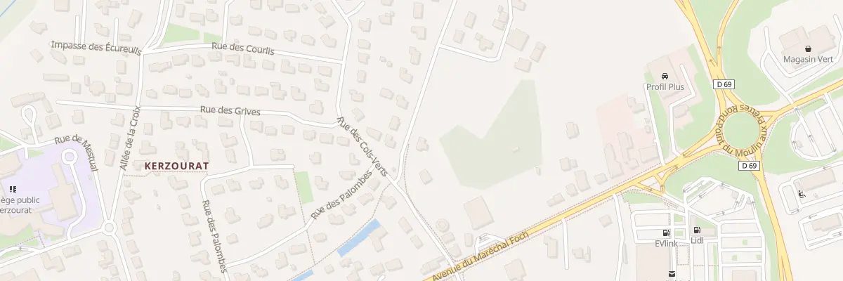 Plan du 10 Rue des Perdrix à Landivisiau