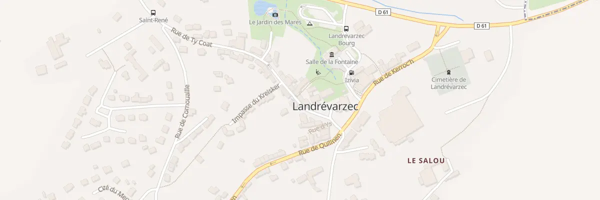 Plan du 2 Rue de Ty Coat à Landrévarzec