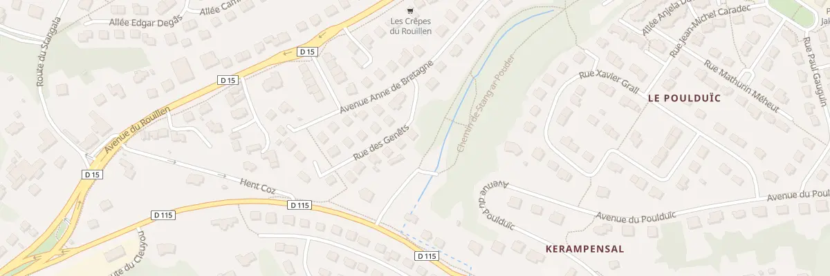 Plan du 7 Rue des Genets à Ergué-Gabéric