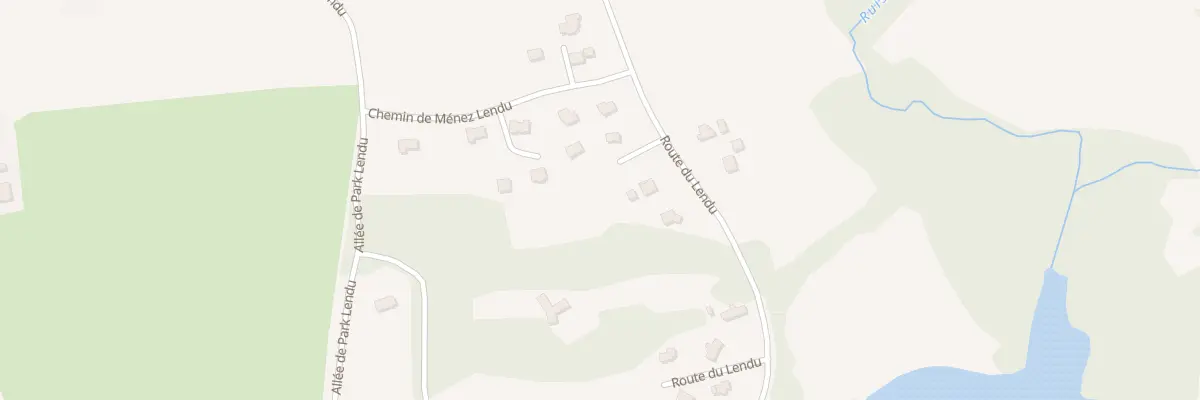 Plan du 294B Rte du Lendu à Quimper