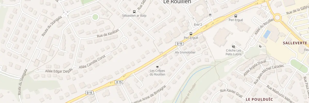 Plan du 71 Av du Rouillen à Ergué-Gabéric