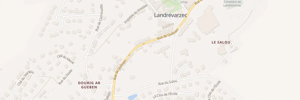 Plan du 7 Rue de Quilinen à Landrévarzec