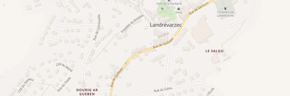 Plan du 12 Rue de Quilinen à Landrévarzec