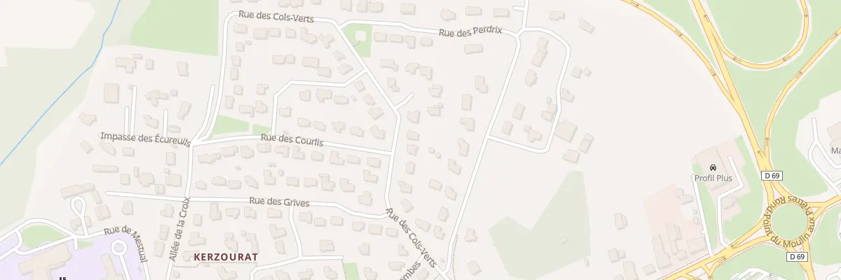 Plan du 12 Rue des Cols-Verts à Landivisiau