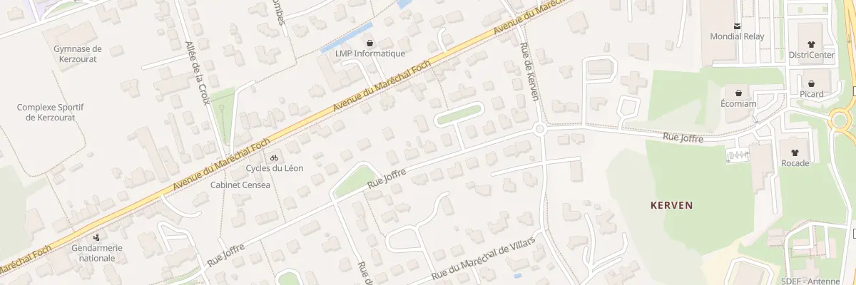 Plan du 19 Rue Marechal Joffre à Landivisiau