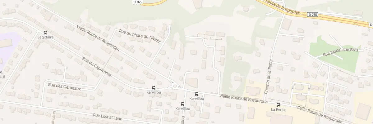 Plan du 108B Vieille Route de Rosporden à Quimper