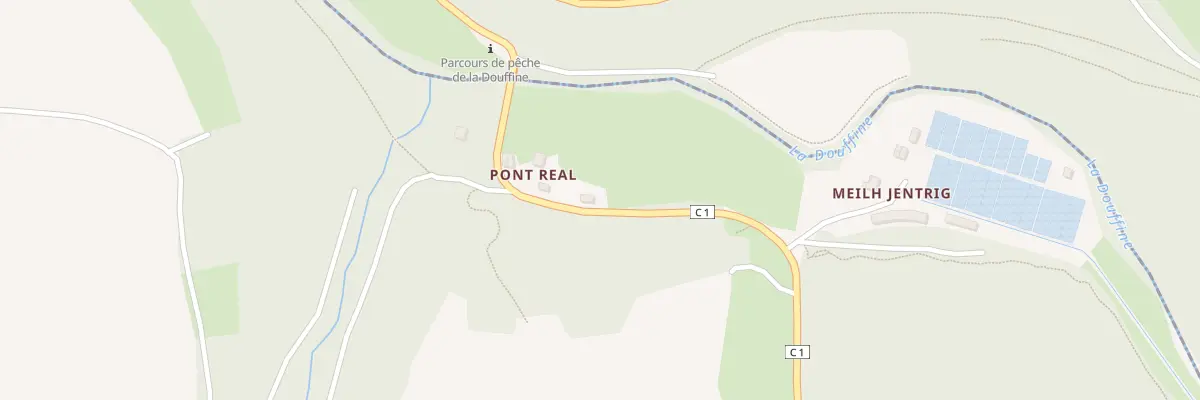Plan de Pont Real à Saint-Ségal