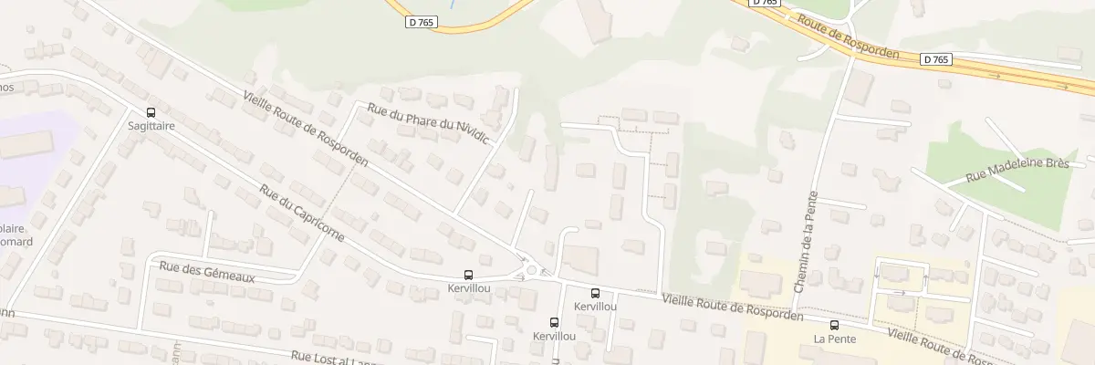 Plan du 104B Vieille Route de Rosporden à Quimper