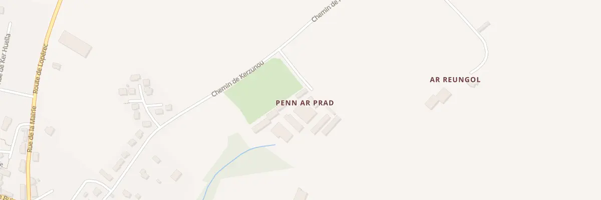 Plan du 124 Penn Ar Prad à Pleyben