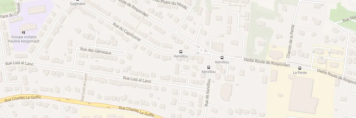 Plan du 77 Rue du Capricorne à Quimper