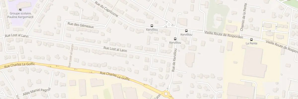Plan du 72 Rue Lost Al Lann à Quimper