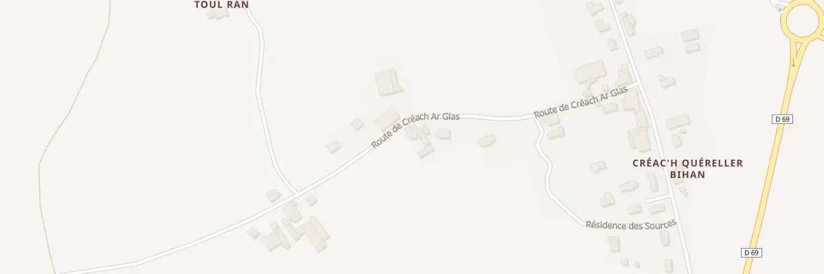 Plan du 159 Creach Ar Glas à Mespaul