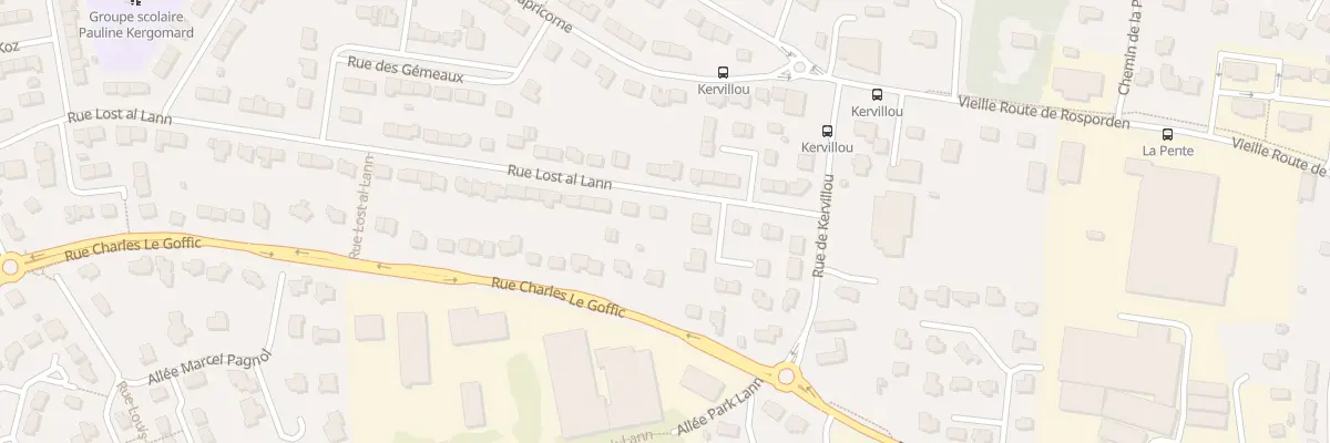 Plan du 65 Rue Lost Al Lann à Quimper
