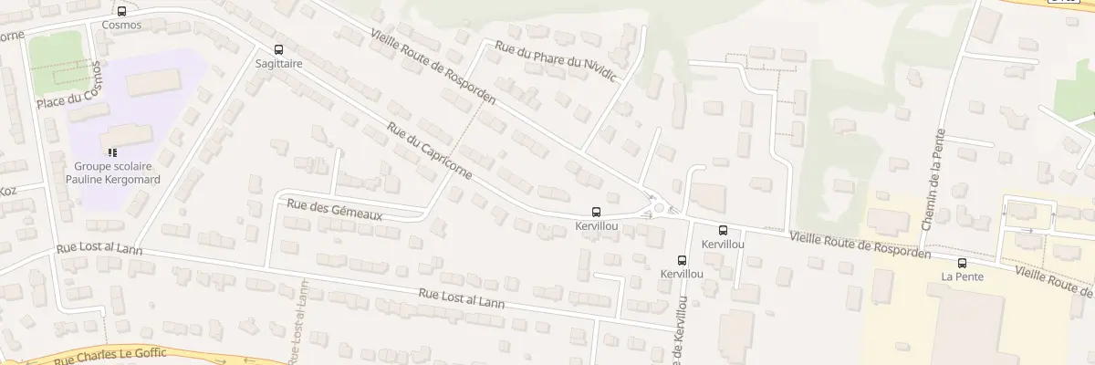 Plan du 90 Rue du Capricorne à Quimper
