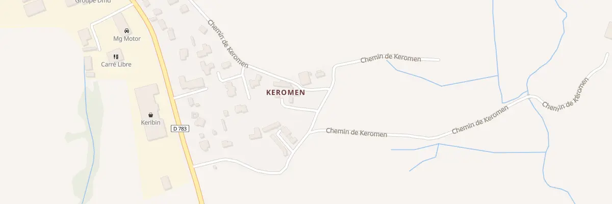 Plan du 43 Che de Keromen à Quimper