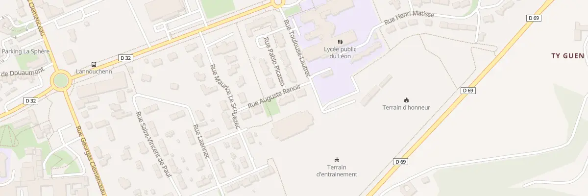 Plan du 19 Rue Pablo Picasso à Landivisiau