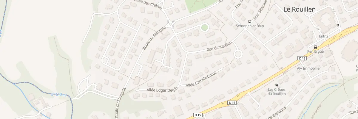 Plan du 14 Rue Auguste Renoir à Ergué-Gabéric