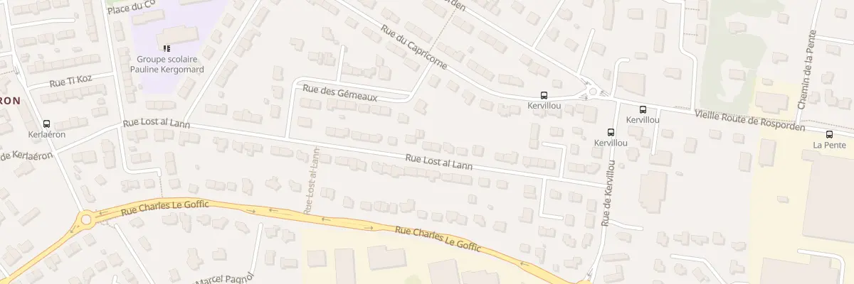 Plan du 54 Rue Lost Al Lann à Quimper