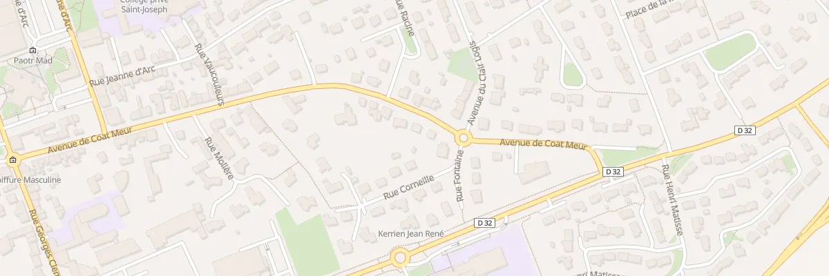 Plan du 9002 Av de Coatmeur à Landivisiau