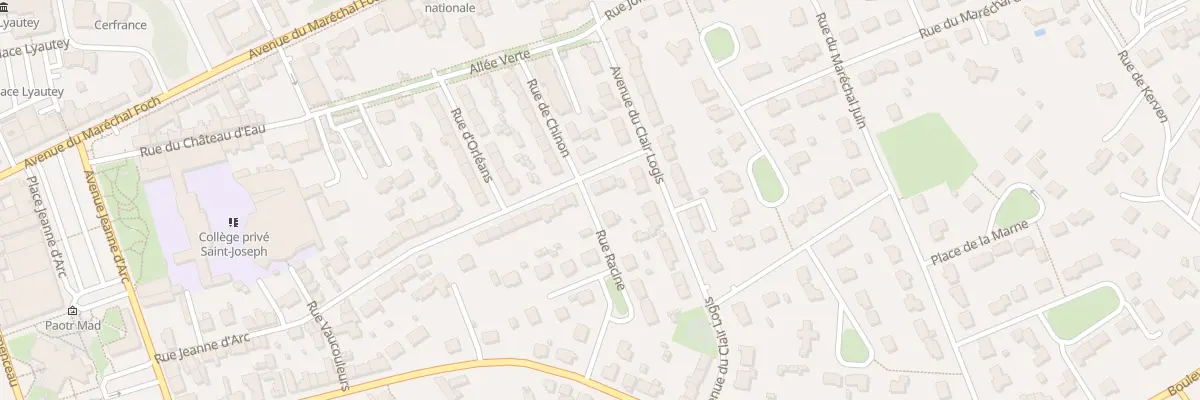 Plan du 48 Rue Jeanne d’Arc à Landivisiau