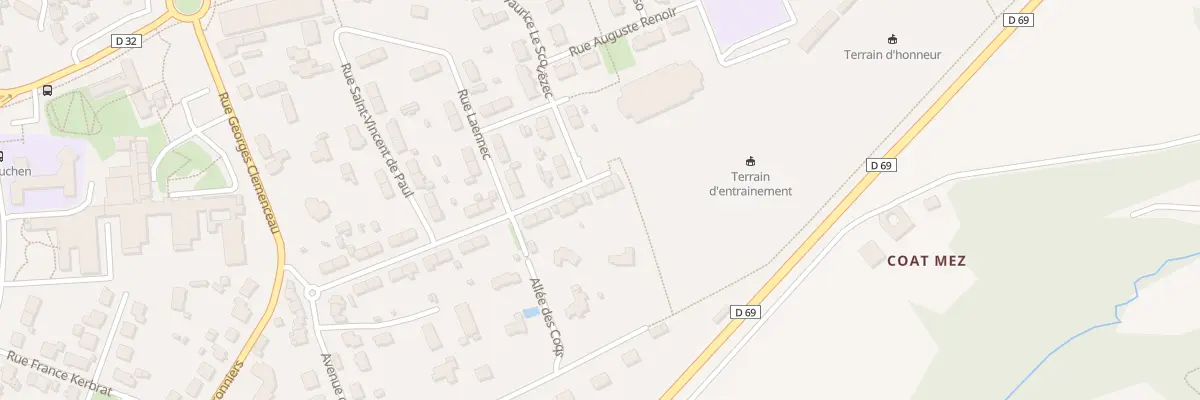 Plan du 28 Rue Docteur Pouliquen à Landivisiau