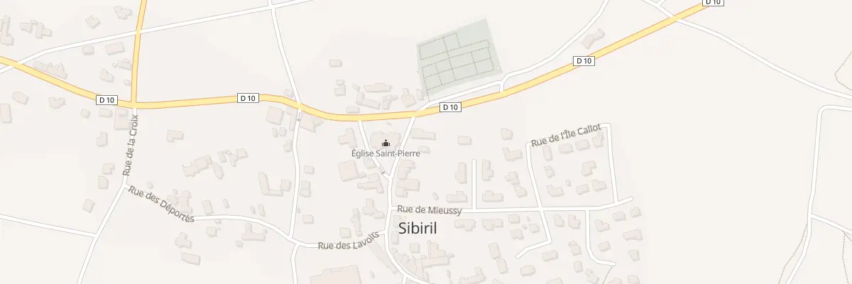 Plan du 428 Pl de l’Eglise à Sibiril