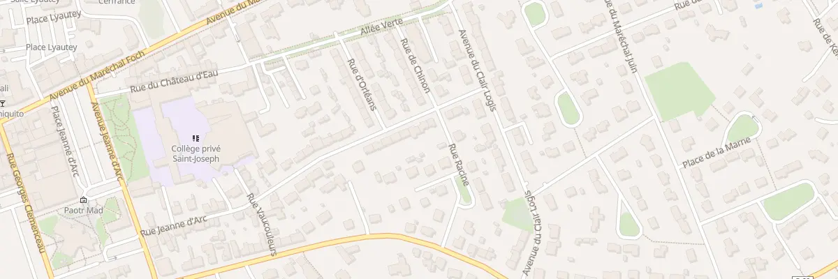 Plan du 42 Rue Jeanne d’Arc à Landivisiau
