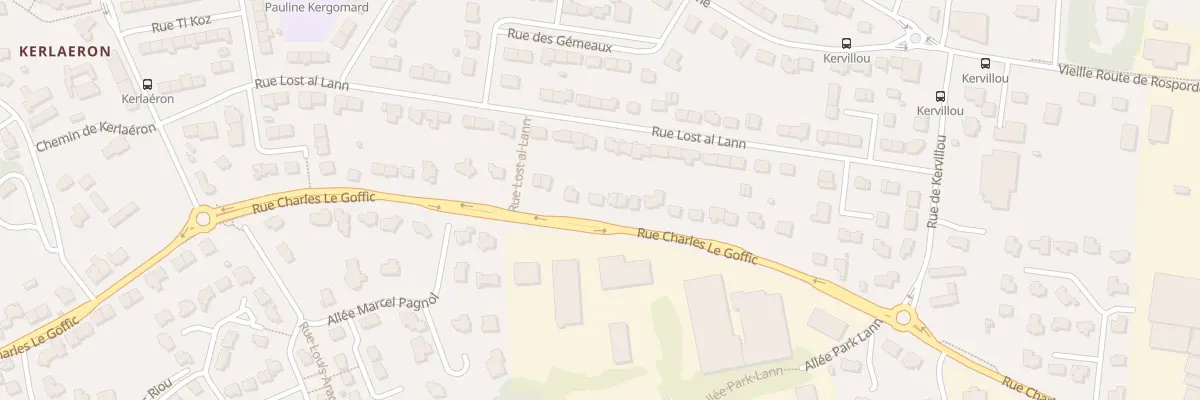 Plan du 88 Rue Charles le Goffic à Quimper