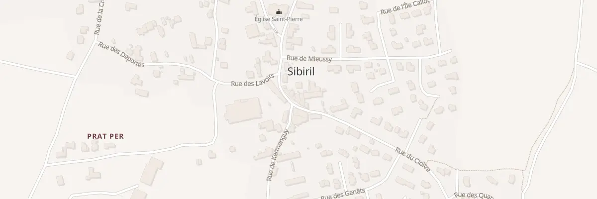 Plan du 418 Pl de la Mairie à Sibiril