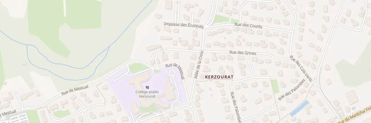 Plan du 29 All de la Croix à Landivisiau