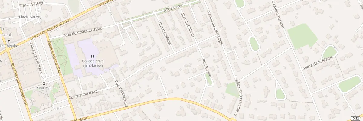 Plan du 38 Rue Jeanne d’Arc à Landivisiau