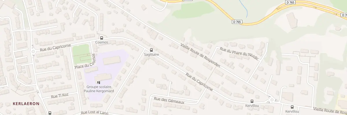 Plan du 62 Rue du Capricorne à Quimper
