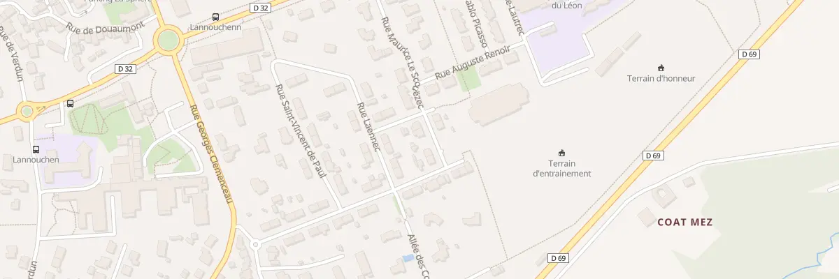 Plan du 5 Rue du President Coty à Landivisiau