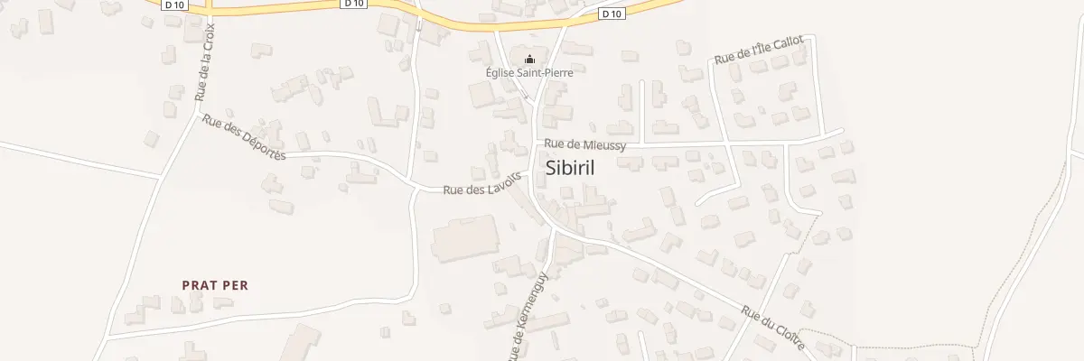 Plan du 6 Pl de la Mairie à Sibiril