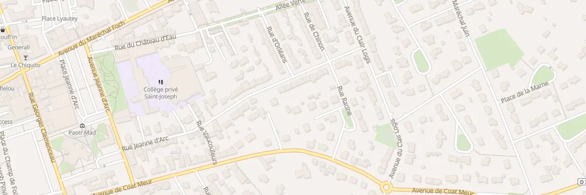 Plan du 34 Rue Jeanne d’Arc à Landivisiau