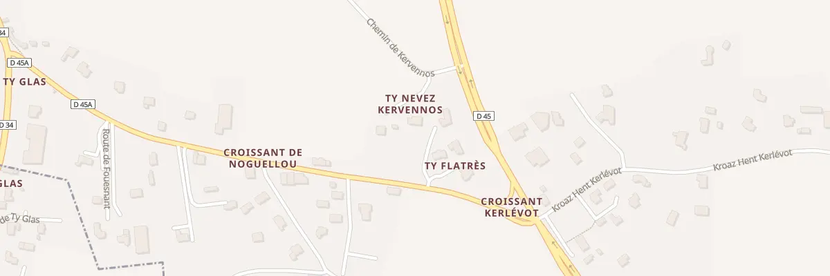 Plan du 5 Che de Kervennos à Pleuven