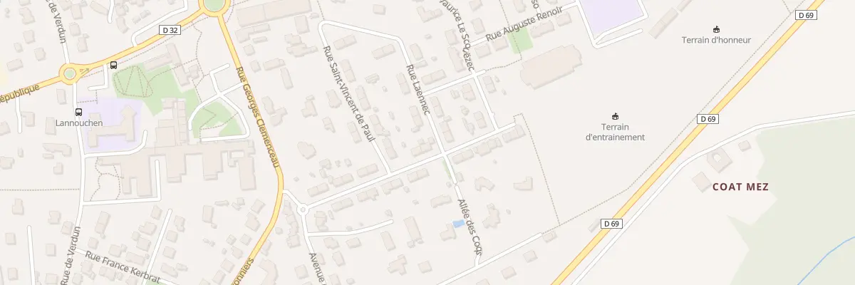 Plan du 15 Rue Docteur Pouliquen à Landivisiau