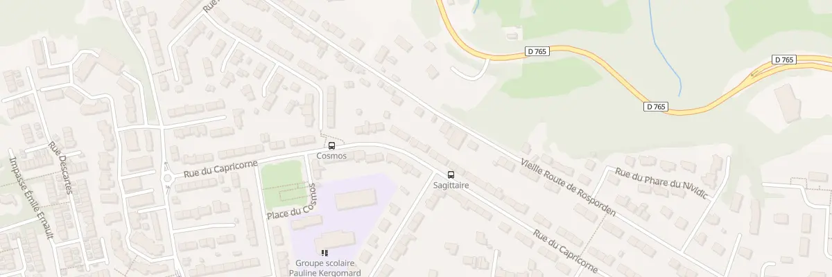 Plan du 44 Rue du Capricorne à Quimper