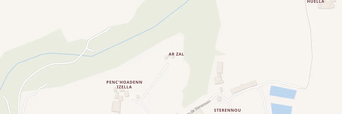 Plan du 113 Ar Zal à Saint-Ségal