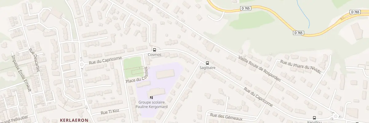 Plan du 33 Rue du Capricorne à Quimper