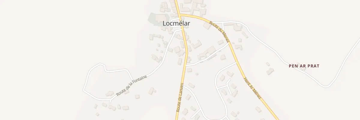 Plan du 2 Rte de Lanven à Locmélar