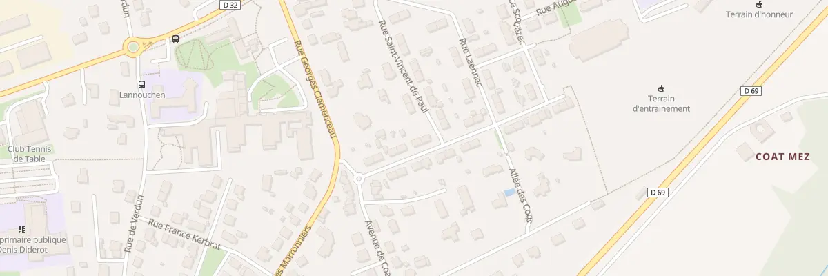 Plan du 9 Rue Docteur Pouliquen à Landivisiau