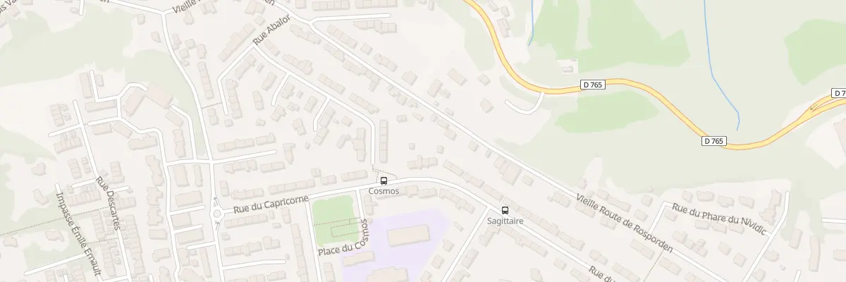 Plan du 36 Rue du Capricorne à Quimper